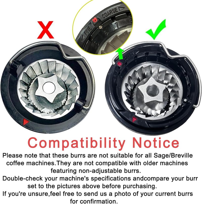Brewvana Conical Grinder Burr Set Replacement Compatible with Breville Espresso Machines Coffee Grinder Burr(Pre 1926 PDC) - Image 2